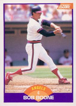 #233 Bob Boone - California Angels - 1989 Score Baseball