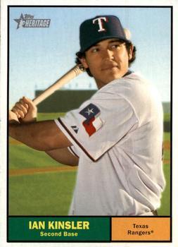#233a Ian Kinsler - Texas Rangers - 2010 Topps Heritage Baseball