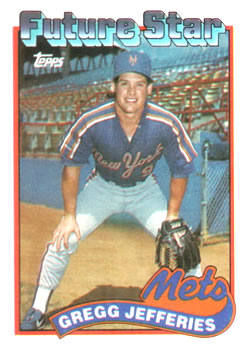 #233 Gregg Jefferies - New York Mets - 1989 Topps Baseball