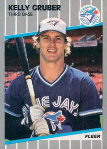 #234 Kelly Gruber - Toronto Blue Jays - 1989 Fleer Baseball