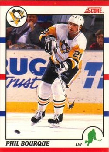 #234 Phil Bourque - Pittsburgh Penguins - 1990-91 Score Canadian Hockey