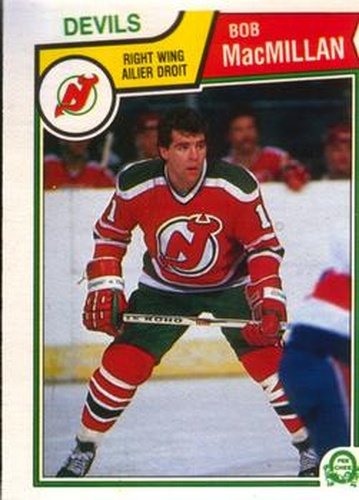 #234 Bob MacMillan - New Jersey Devils - 1983-84 O-Pee-Chee Hockey