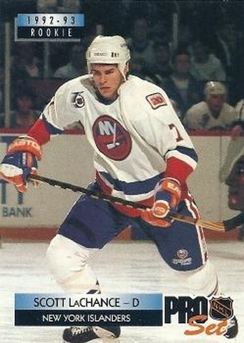 #234 Scott Lachance - New York Islanders - 1992-93 Pro Set Hockey