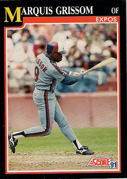 #234 Marquis Grissom - Montreal Expos - 1991 Score Baseball