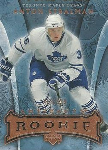 #234 Anton Stralman - Toronto Maple Leafs - 2007-08 Upper Deck Artifacts Hockey