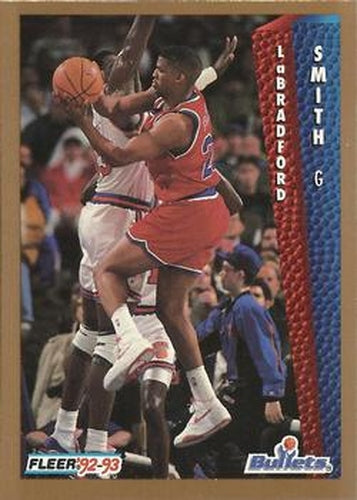 #234 LaBradford Smith - Washington Bullets - 1992-93 Fleer Basketball