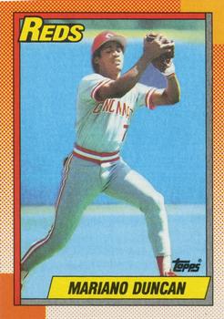 #234 Mariano Duncan - Cincinnati Reds - 1990 Topps Baseball