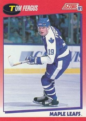 #234 Tom Fergus - Toronto Maple Leafs - 1991-92 Score Canadian Bilingual Hockey