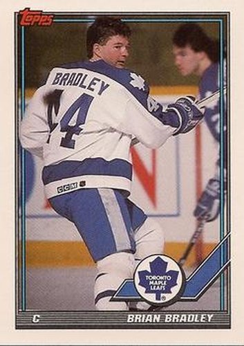 #234 Brian Bradley - Toronto Maple Leafs - 1991-92 Topps Hockey