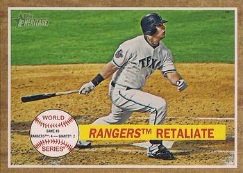 #234 Rangers Retaliate - Texas Rangers - 2011 Topps Heritage Baseball