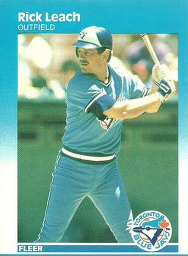 #234 Rick Leach - Toronto Blue Jays - 1987 Fleer Baseball