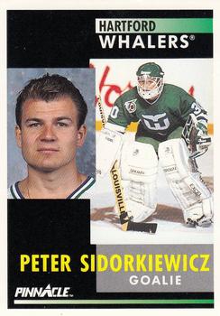 #234 Peter Sidorkiewicz - Hartford Whalers - 1991-92 Pinnacle Hockey