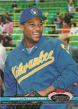 #234 Darryl Hamilton - Milwaukee Brewers - 1991 Stadium Club Baseball