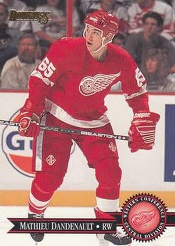 #234 Mathieu Dandenault - Detroit Red Wings - 1995-96 Donruss Hockey