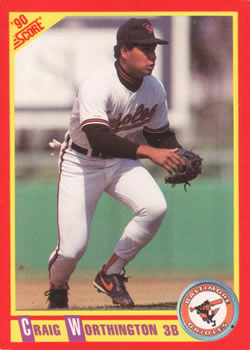 #234 Craig Worthington - Baltimore Orioles - 1990 Score Baseball