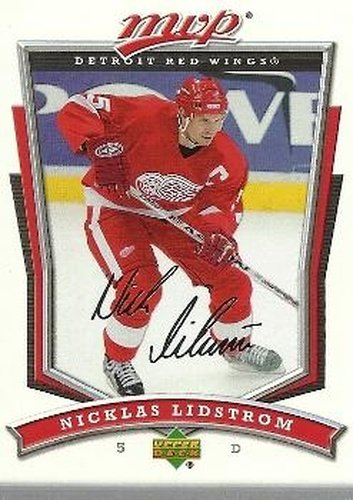 #234 Nicklas Lidstrom - Detroit Red Wings - 2007-08 Upper Deck MVP Hockey