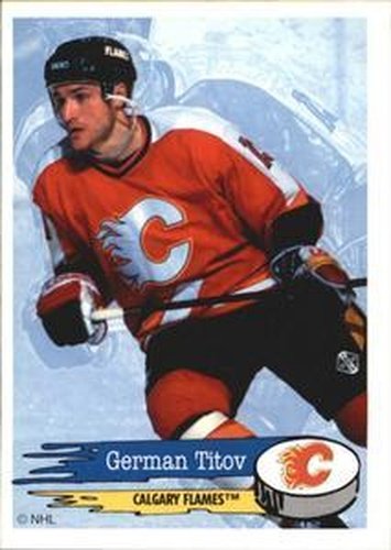 #234 German Titov - Calgary Flames - 1995-96 Panini Hockey Stickers