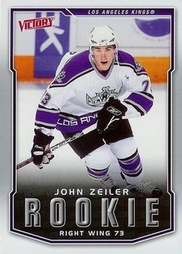 #234 John Zeiler - Los Angeles Kings - 2007-08 Upper Deck Victory Hockey