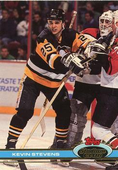 #234 Kevin Stevens - Pittsburgh Penguins - 1991-92 Stadium Club Hockey