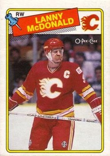 #234 Lanny McDonald - Calgary Flames - 1988-89 O-Pee-Chee Hockey