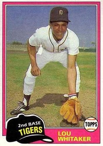 #234 Lou Whitaker - Detroit Tigers - 1981 Topps Baseball