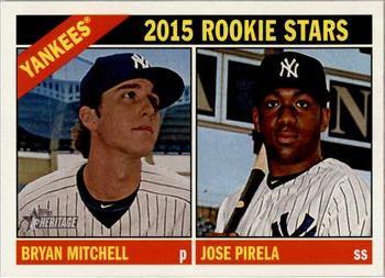 #234 Jose Pirela / Bryan Mitchell - New York Yankees - 2015 Topps Heritage Baseball