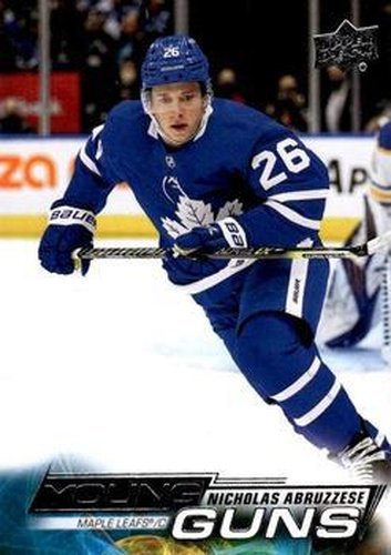 #234 Nicholas Abruzzese - Toronto Maple Leafs - 2022-23 Upper Deck Hockey