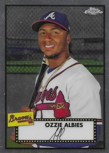 #234 Ozzie Albies - Atlanta Braves - 2021 Topps Chrome Platinum Anniversary Baseball