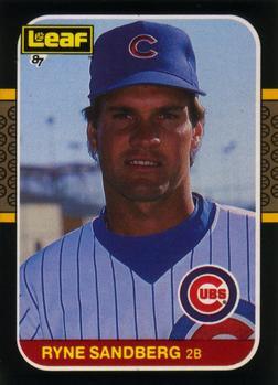 #234 Ryne Sandberg - Chicago Cubs - 1987 Leaf Baseball