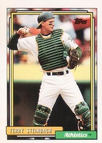 #234 Terry Steinbach - Oakland Athletics - 1992 Topps Baseball