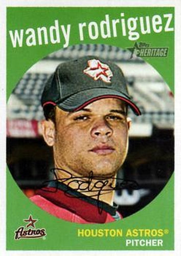 #234 Wandy Rodriguez - Houston Astros - 2008 Topps Heritage Baseball