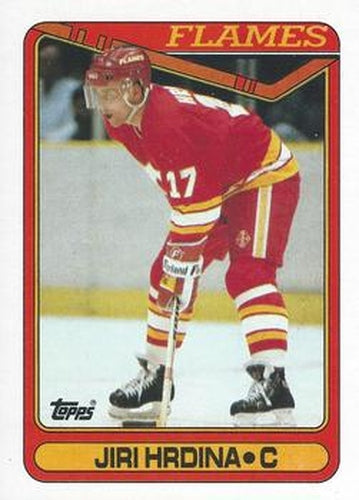 #234 Jiri Hrdina - Calgary Flames - 1990-91 Topps Hockey
