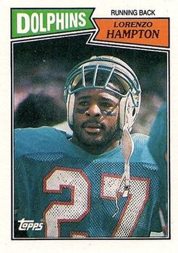 #234 Lorenzo Hampton - Miami Dolphins - 1987 Topps Football