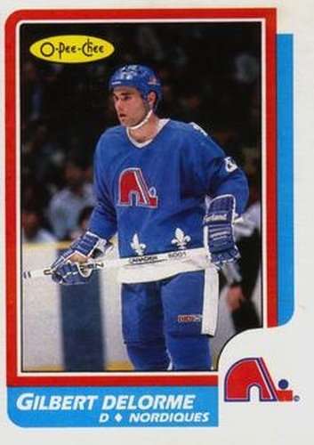 #234 Gilbert Delorme - Quebec Nordiques - 1986-87 O-Pee-Chee Hockey