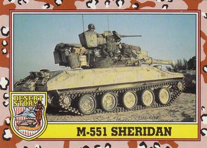 #234 M-551 Sheridan - 1991 Topps Desert Storm