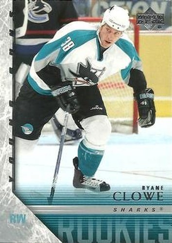 #234 Ryane Clowe - San Jose Sharks - 2005-06 Upper Deck Hockey