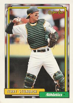 #234 Terry Steinbach - Oakland Athletics - 1992 O-Pee-Chee Baseball