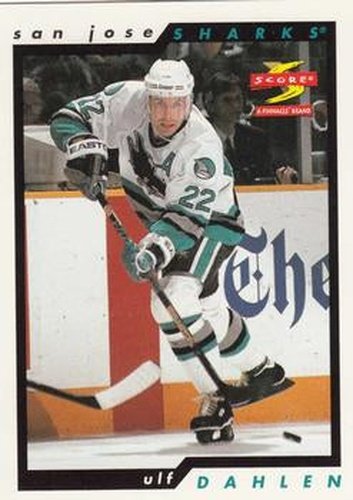#234 Ulf Dahlen - San Jose Sharks - 1996-97 Score Hockey