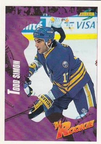 #234 Todd Simon - Buffalo Sabres - 1994-95 Score Hockey