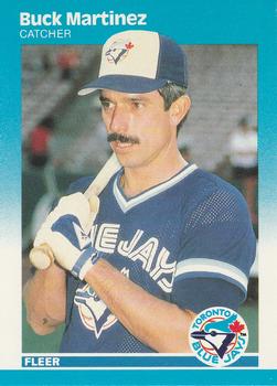 #235 Buck Martinez - Toronto Blue Jays - 1987 Fleer Baseball