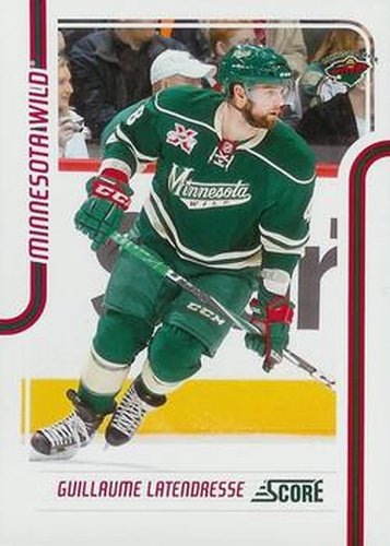 #235 Guillaume Latendresse - Minnesota Wild - 2011-12 Score Hockey