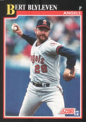 #235 Bert Blyleven - California Angels - 1991 Score Baseball