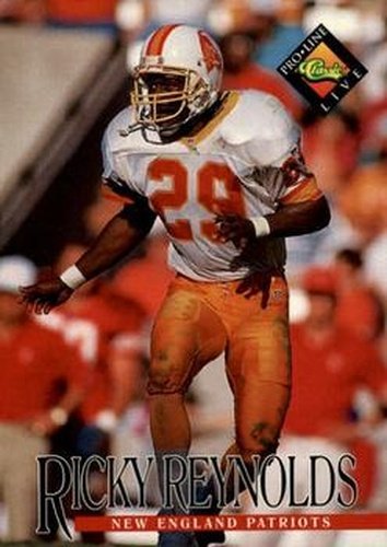 #235 Ricky Reynolds - New England Patriots - 1994 Pro Line Live Football