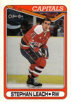 #235 Steve Leach - Washington Capitals - 1990-91 O-Pee-Chee Hockey