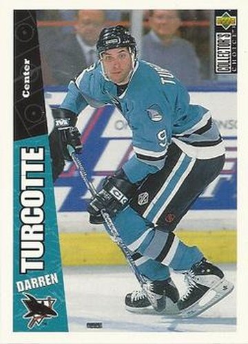 #235 Darren Turcotte - San Jose Sharks - 1996-97 Collector's Choice Hockey