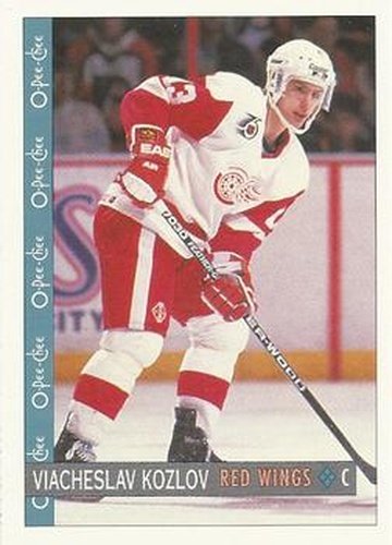 #235 Viacheslav Kozlov - Detroit Red Wings - 1992-93 O-Pee-Chee Hockey