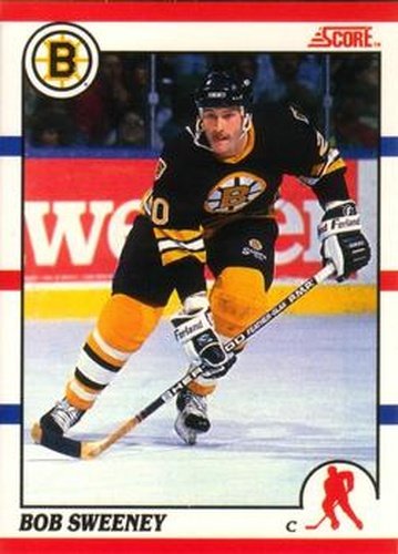 #235 Bob Sweeney - Boston Bruins - 1990-91 Score Canadian Hockey