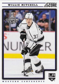 #235 Willie Mitchell - Los Angeles Kings - 2012-13 Score Hockey