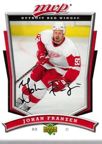 #235 Johan Franzen - Detroit Red Wings - 2007-08 Upper Deck MVP Hockey