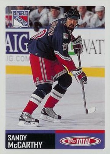 #235 Sandy McCarthy - New York Rangers - 2002-03 Topps Total Hockey